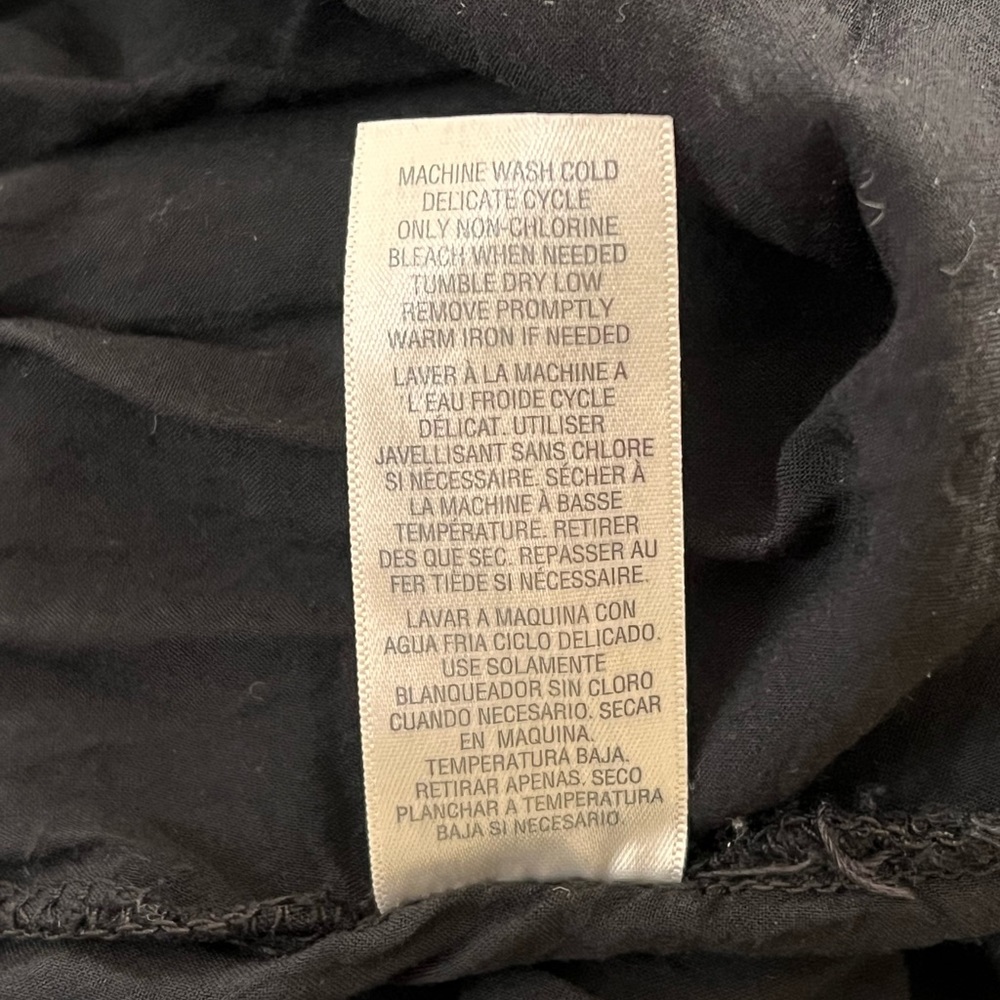 Splendid | Rayon fold over black maxi skirt size medium - Picture 12 of 12